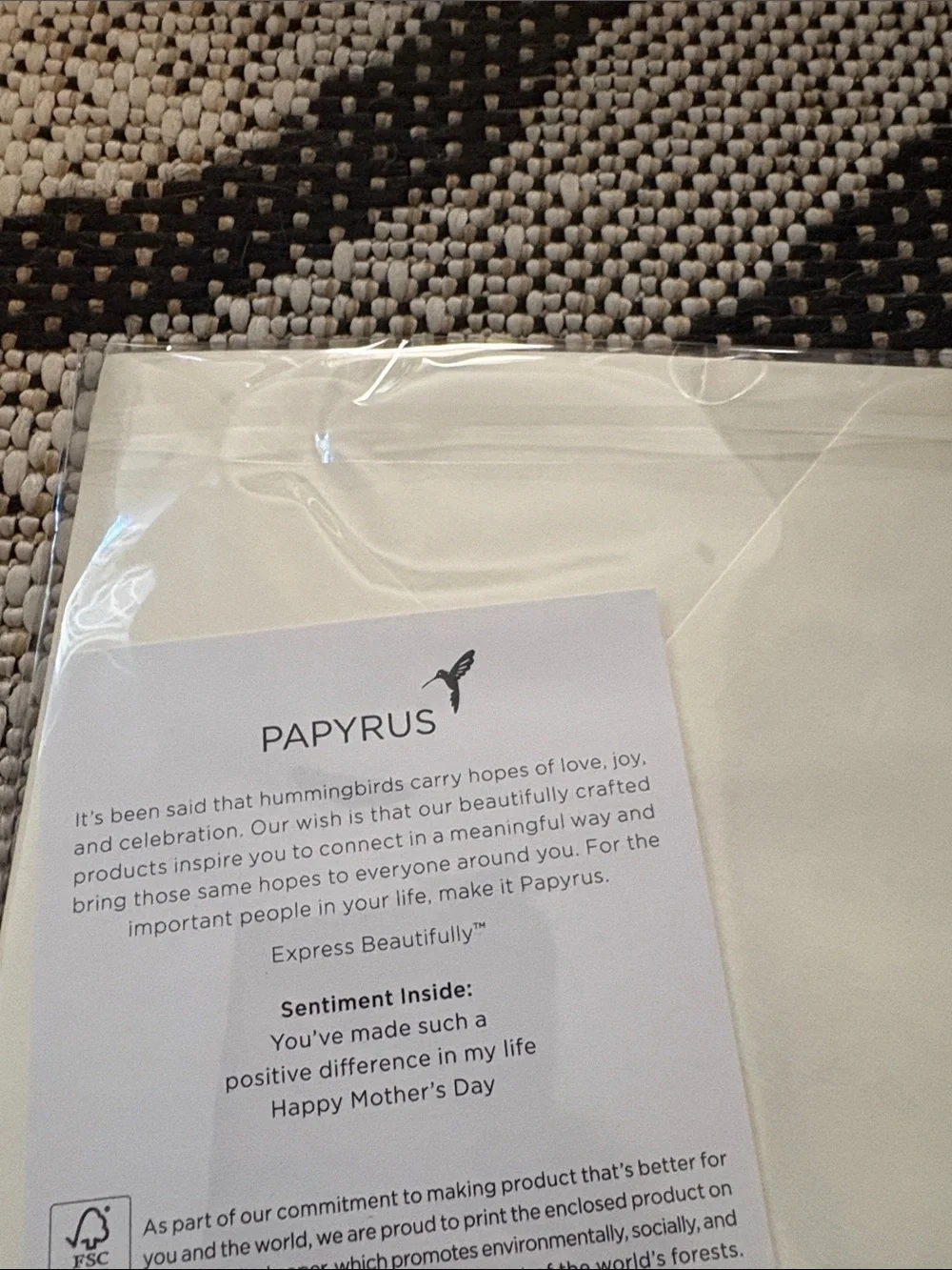 🆕Papyrus Embellished Mother’s Day Greeting Card